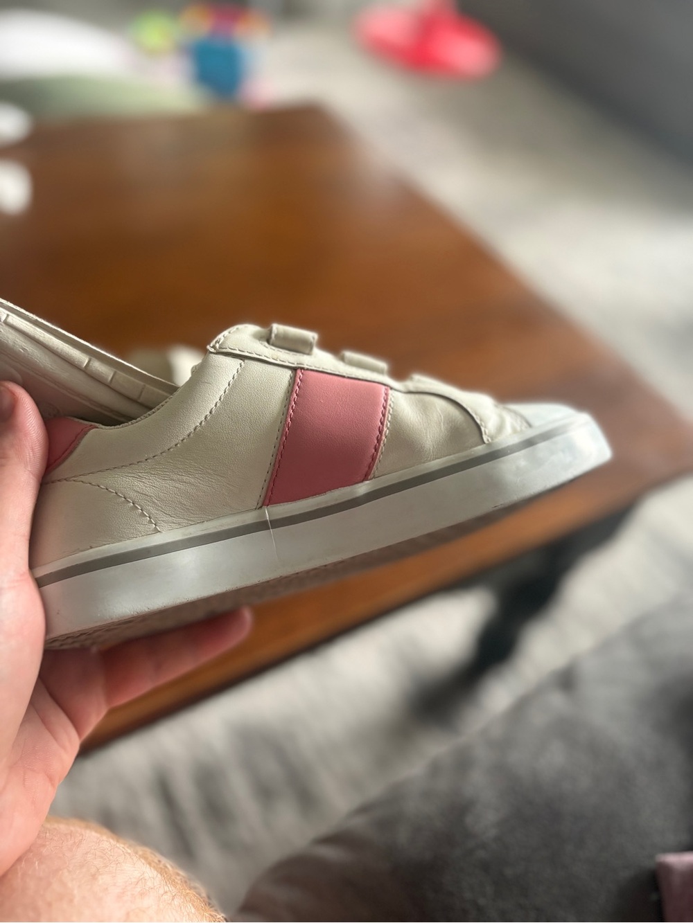 Prada Girls Pink Leather Logo Velcro Sneakers - Picture 10 of 16